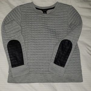 Club Monaco sweater with leather patches